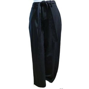 A New Day Stretch Elastizado Black Belted Tie Waist Dress Pants Size 2